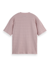 SCOTCH AND SODA Relaxed-Fit Horizontal Textured T-Shirt - Gravity NYC